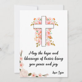 Tarjeta de Pascua de personalizable - Esperanza y