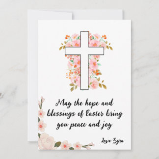 Tarjeta de Pascua de personalizable - Esperanza y
