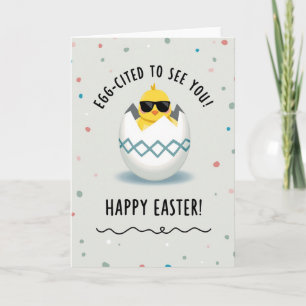 Tarjeta de Pascua de Pollita Genial