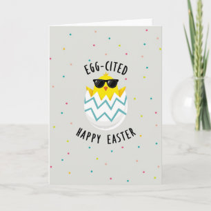 Tarjeta de Pascua de Pollito Lindo