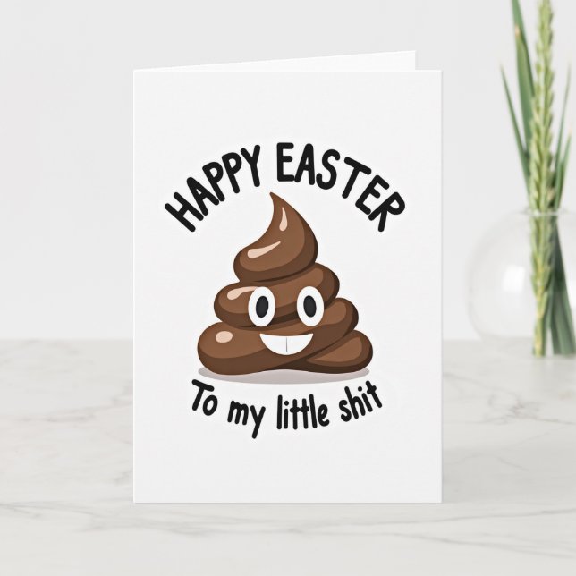 Tarjeta de Pascua de Remolino de Chocolate (Anverso)