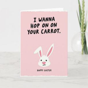 Tarjeta de Pascua de Saltar en Mi Zanahoria