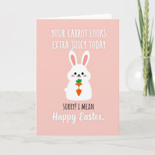 Tarjeta de Pascua de Zanahoria Jugosa