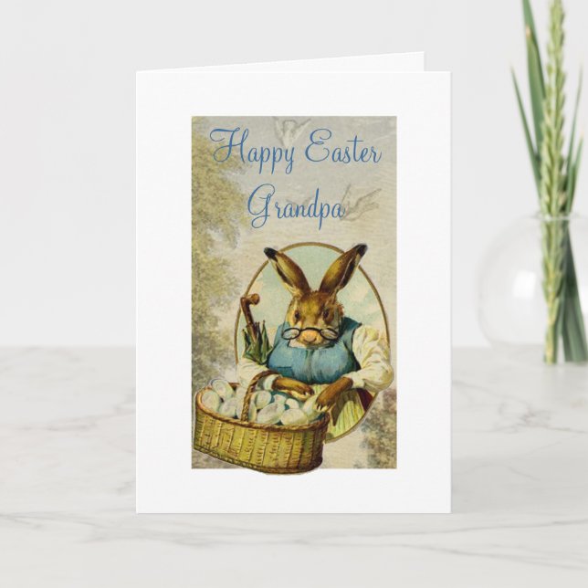 Tarjeta de pascua del abuelo (Anverso)