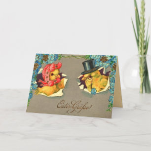 Tarjeta de pascua del alemán del vintage