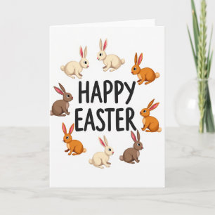 Tarjeta de Pascua del Círculo de Conejos