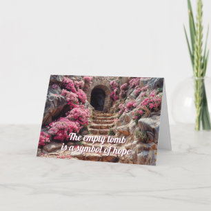 Tarjeta de Pascua del Sepulcro del Jardín Vacío