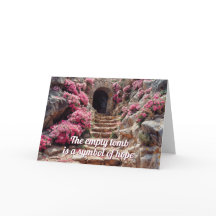 Tarjeta de Pascua del Sepulcro del Jardín Vacío