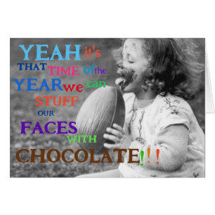 Tarjeta de Pascua - Día del chocolate!