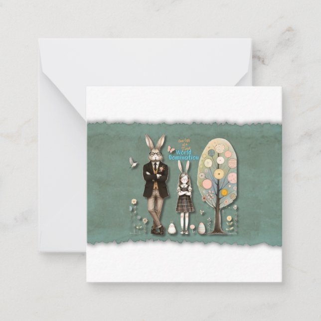 Tarjeta de Pascua - Dominación Mundial, ¡Un Huevo  (Anverso)