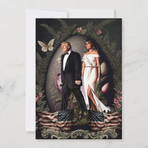 Tarjeta de Pascua Donald y Melania Trump en HD