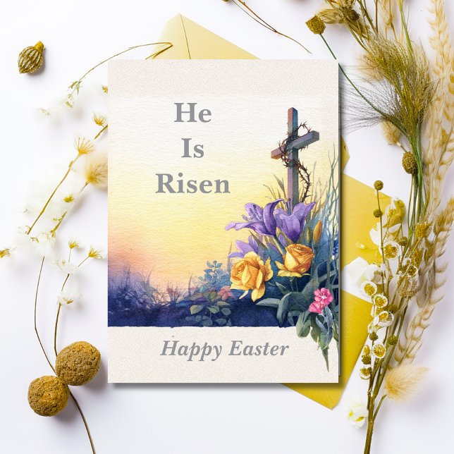 Tarjeta de Pascua Él ha Resucitado (Subido por el creador)
