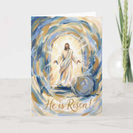 Tarjeta de Pascua Él ha Resucitado en Gloria