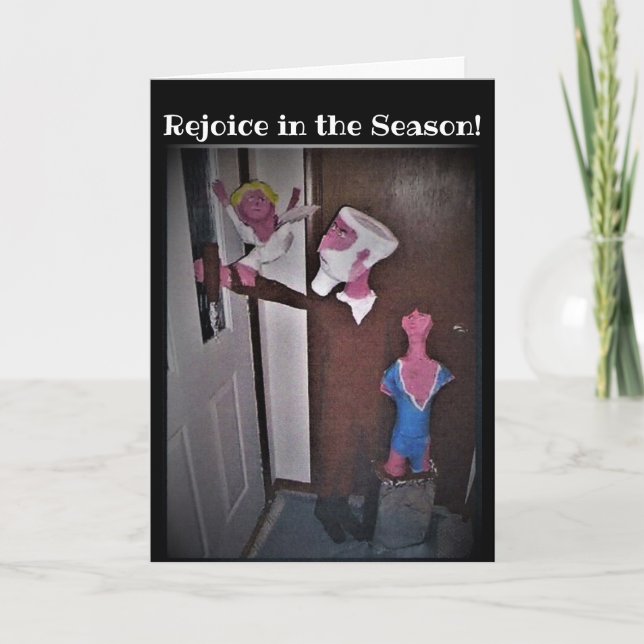 Tarjeta de Pascua "El sacrificio de Abraham" (Anverso)