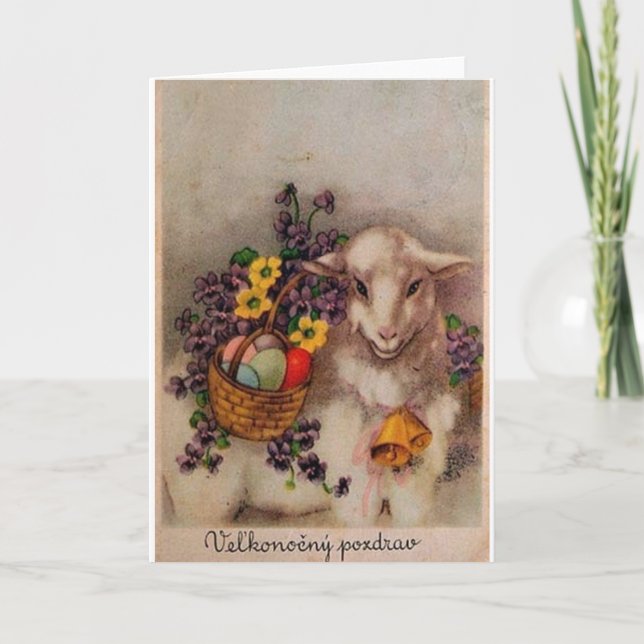 Tarjeta de Pascua Eslovaca/Checa (Anverso)