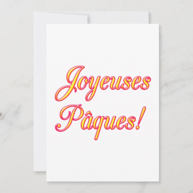 Tarjeta de pascua feliz (Anverso)