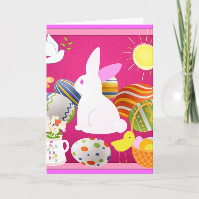 Tarjeta de pascua feliz (Anverso)