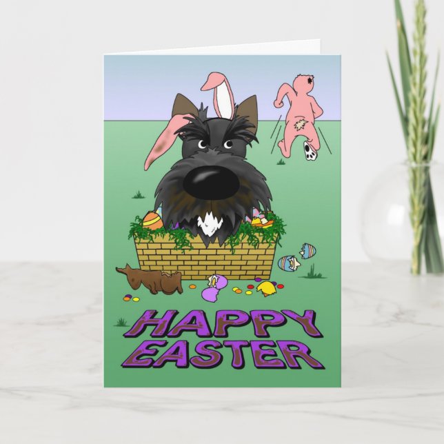 Tarjeta de Pascua Felíz de Escocia (Anverso)