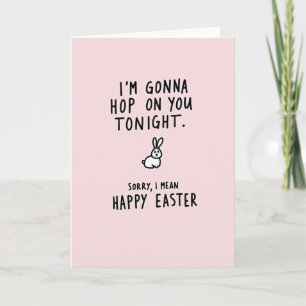 Tarjeta de Pascua Feliz de Salto de Conejo