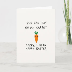 Tarjeta de Pascua Feliz de Zanahoria
