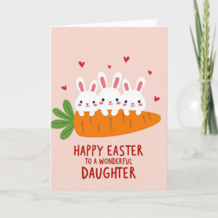 Tarjeta de Pascua Feliz Hija