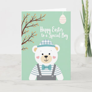 Tarjeta de Pascua Feliz para Niño Especial