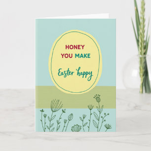 Tarjeta de Pascua Feliz, Querida Haces