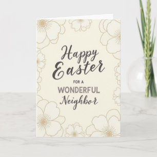 Tarjeta de Pascua Floral para el Vecino