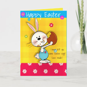 Tarjeta de Pascua Graciosa Feliz personalizar - Ta