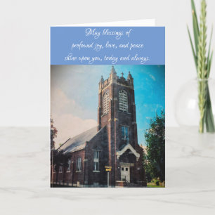 Tarjeta de Pascua "Iglesia Católica de San Miguel"