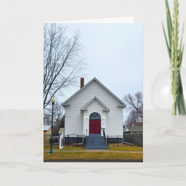 Tarjeta de Pascua "Iglesia de San Miguel, construi (Anverso)