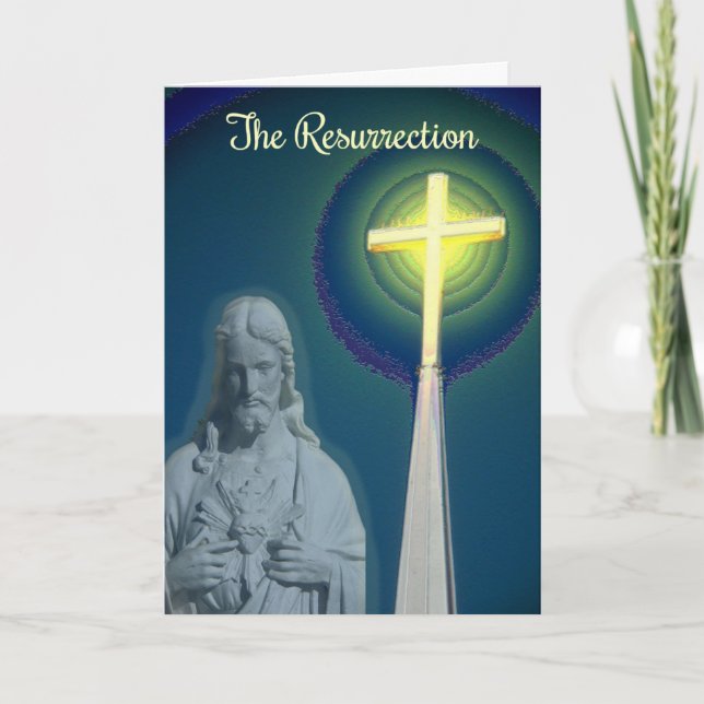 Tarjeta de Pascua, la resurrección (Anverso)