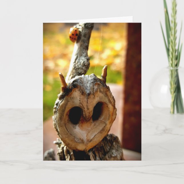 Tarjeta de Pascua "Ladybug Crossing" (Anverso)
