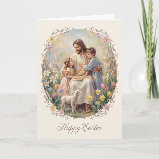 Tarjeta de Pascua Levanta Tus Ojos (Anverso)