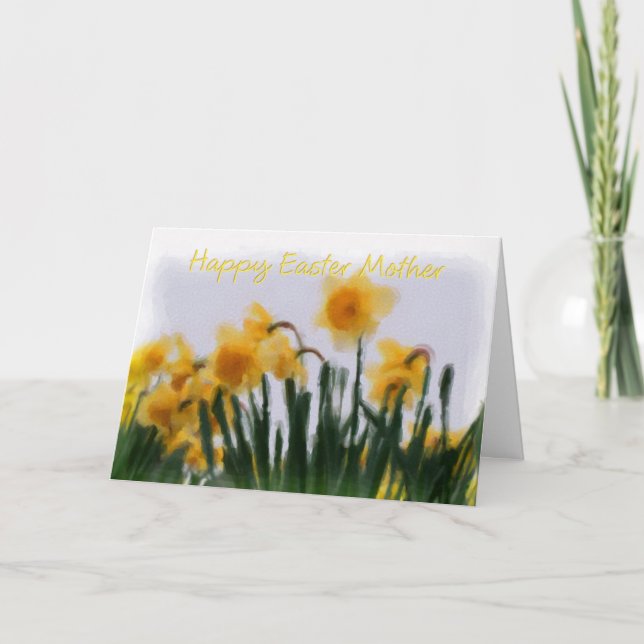 Tarjeta de Pascua - Madre Daffodis (Anverso)