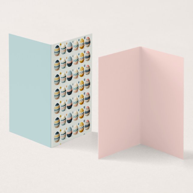 Tarjeta de Pascua Nórdica (Interior y exterior)