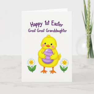 Tarjeta de Pascua ovalada rayada feliz