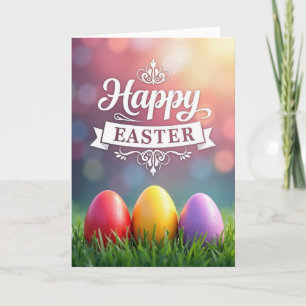 Tarjeta de Pascua Óvalos Pulidos