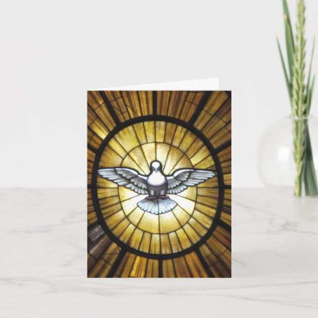 Tarjeta de pascua--Paloma (Anverso)