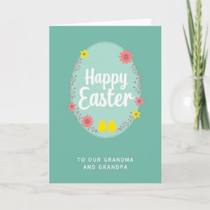 Tarjeta de Pascua para Abuela y Abuelo