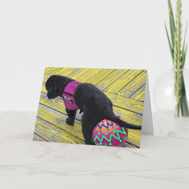 Tarjeta de Pascua para Azar Huevos (Anverso)