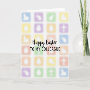 Tarjeta de Pascua para Colega Feliz