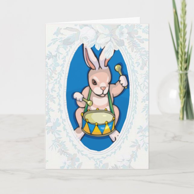Tarjeta de Pascua para Conejito Drummer (Anverso)