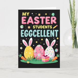 Tarjeta de Pascua para Estudiantes Excelentes