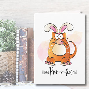 Tarjeta de Pascua para Gato Lover
