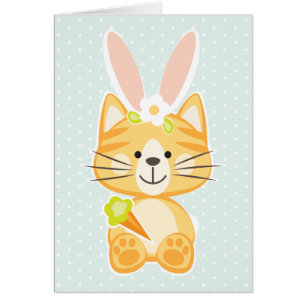 Tarjeta de Pascua para Gatos