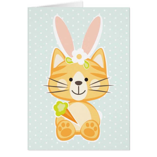 Tarjeta de Pascua para Gatos (Frente)