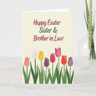 Tarjeta de Pascua para Hermana Cuñado