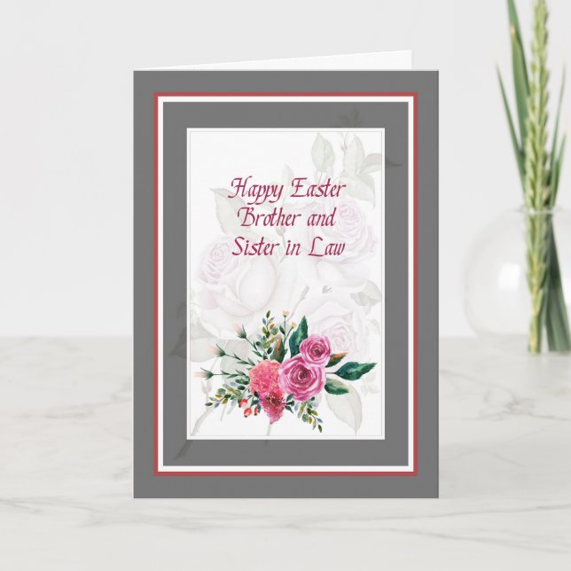 Tarjeta de Pascua para Hermano y Hermana en Derech (Anverso)