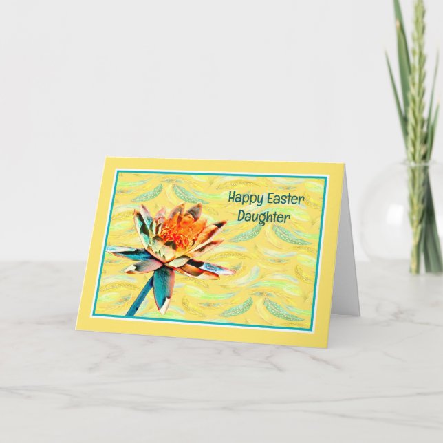 Tarjeta de Pascua para Hija y Familia (Anverso)